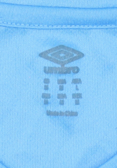 Umbro Men’s Blue Athletic Jersey T-Shirt L Football Training Top