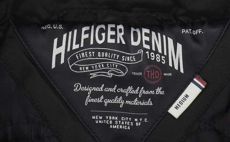 Hilfiger Denim Men's Black Hooded Parka Jacket Size M