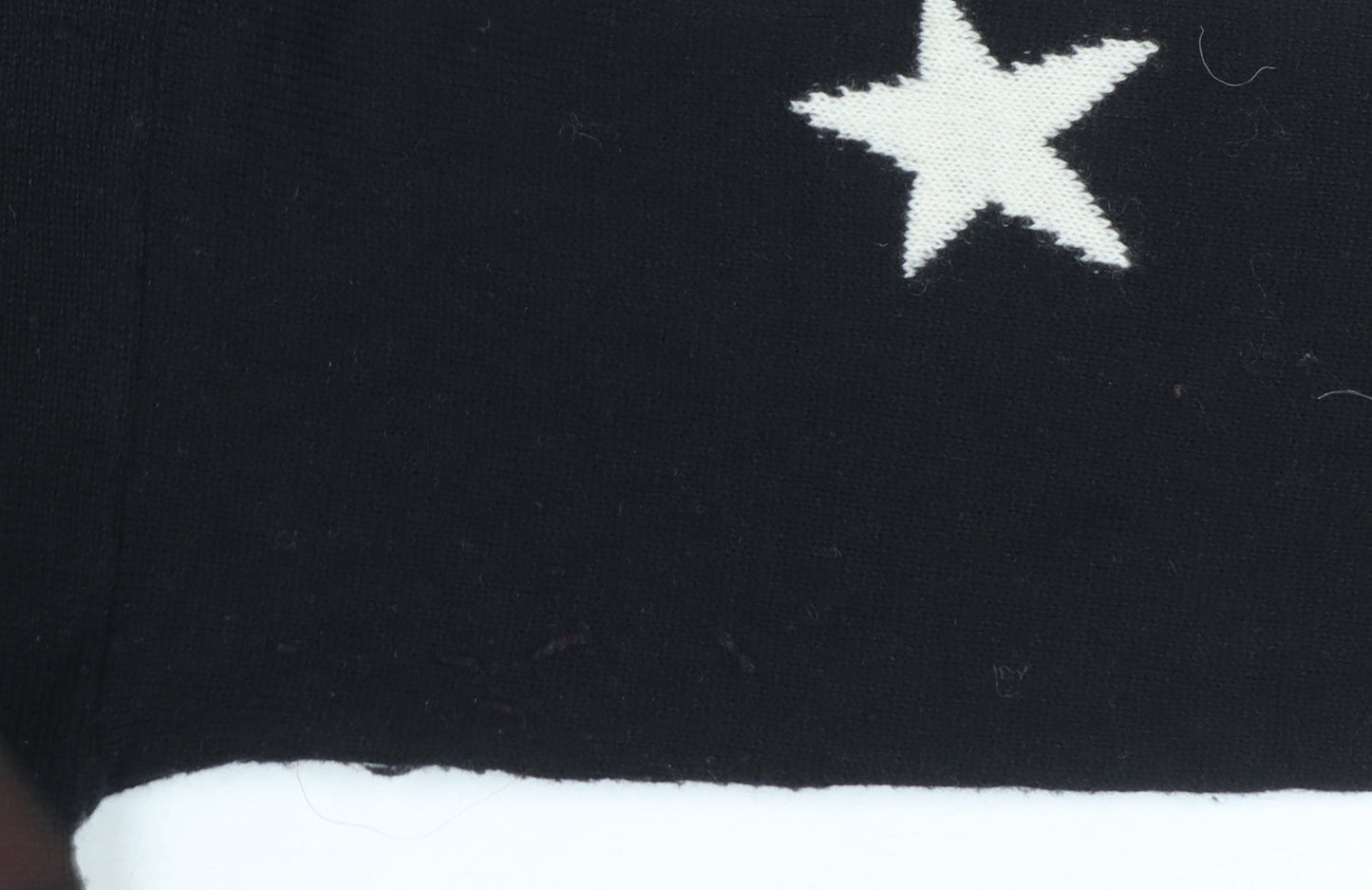 WHY NOT Women’s Black Star Sequin Pullover Jumper One Size
