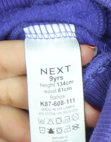 Next Girls Purple Los Angeles Lakers Pullover Sweatshirt 9 Years