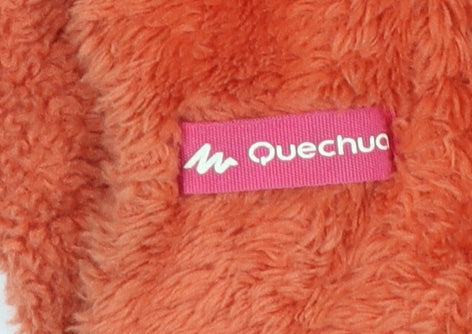 Quechua Girls Orange Fleece Hooded Full Zip Jacket 6 Years