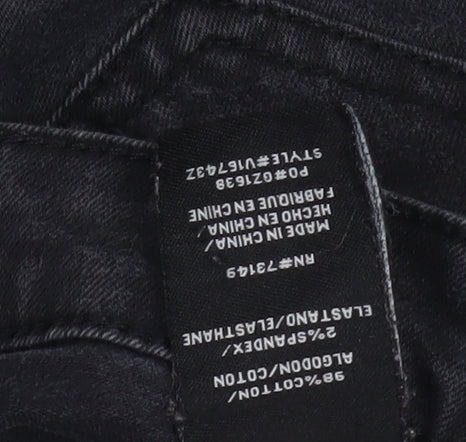 BoomBoom Jeans Women's Black Skinny Zip Pocket Stretch Jeans Size 5