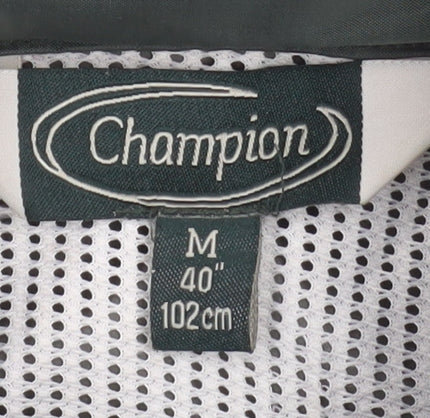 Champion Men's Green M Parka Jacket Water Resistant Nylon