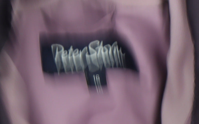 Peter Storm Womens Purple Waterproof Hooded Parka Jacket Size 16