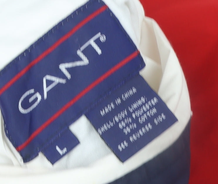 Gant Men's Multicoloured L Windbreaker Jacket Retro Style