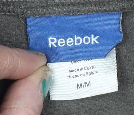 Reebok Men's Brown Full Zip Fleece Sweatshirt Size M