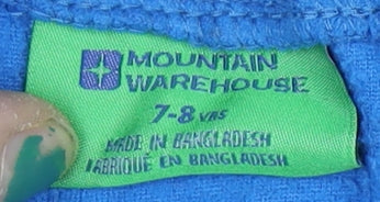 Mountain Warehouse Boys Blue Fleece Pullover Hoodie 7-8 Years