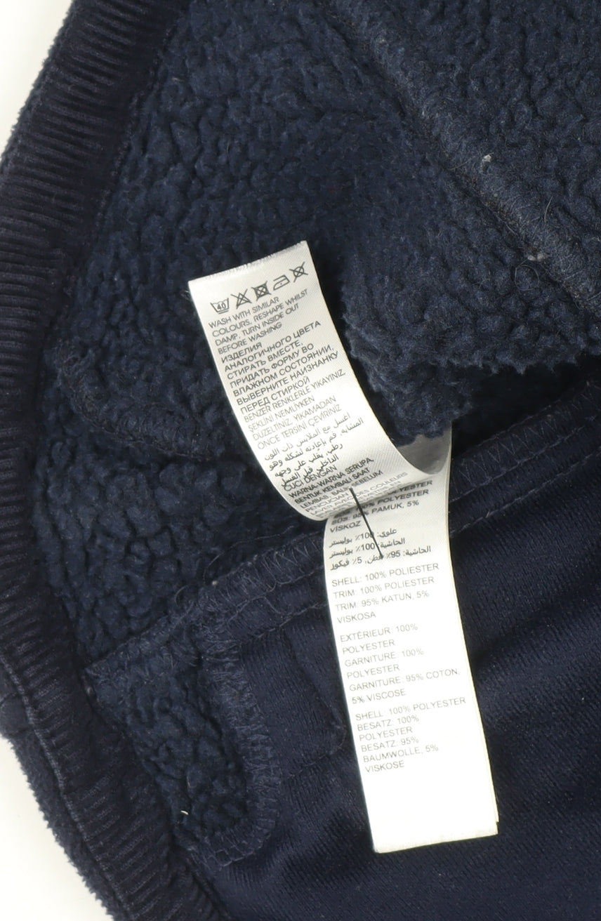 Maine New England Men's Blue Full Zip Fleece Sweatshirt M