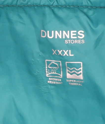 Dunnes Stores Womens Green 3XL Puffer Jacket Shower Resistant Thermal