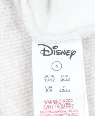 Disney Women Beige Dumbo Crew Neck Pullover Sweatshirt Size S