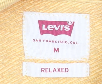Levi's Men's Yellow Relaxed Fit Pullover Hoodie Size M