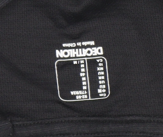 Decathlon Women's Black Long Sleeve Athletic Training Top M