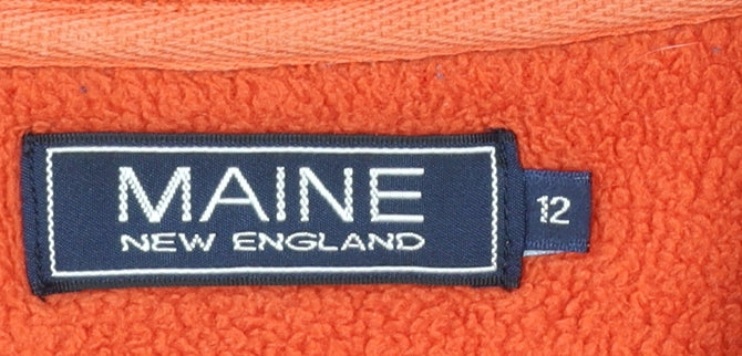 Maine New England Women's Blue Fleece Full Zip Jacket Size 12