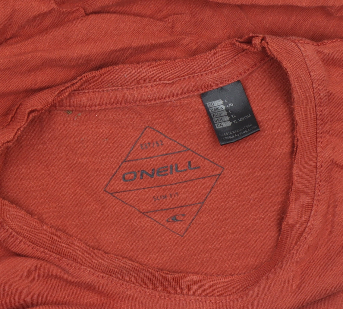 O'Neill Men's Red XL Slim Fit Cotton Crew Neck T-Shirt