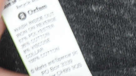 Marks & Spencer Men’s Grey Collared Henley Jumper Size L