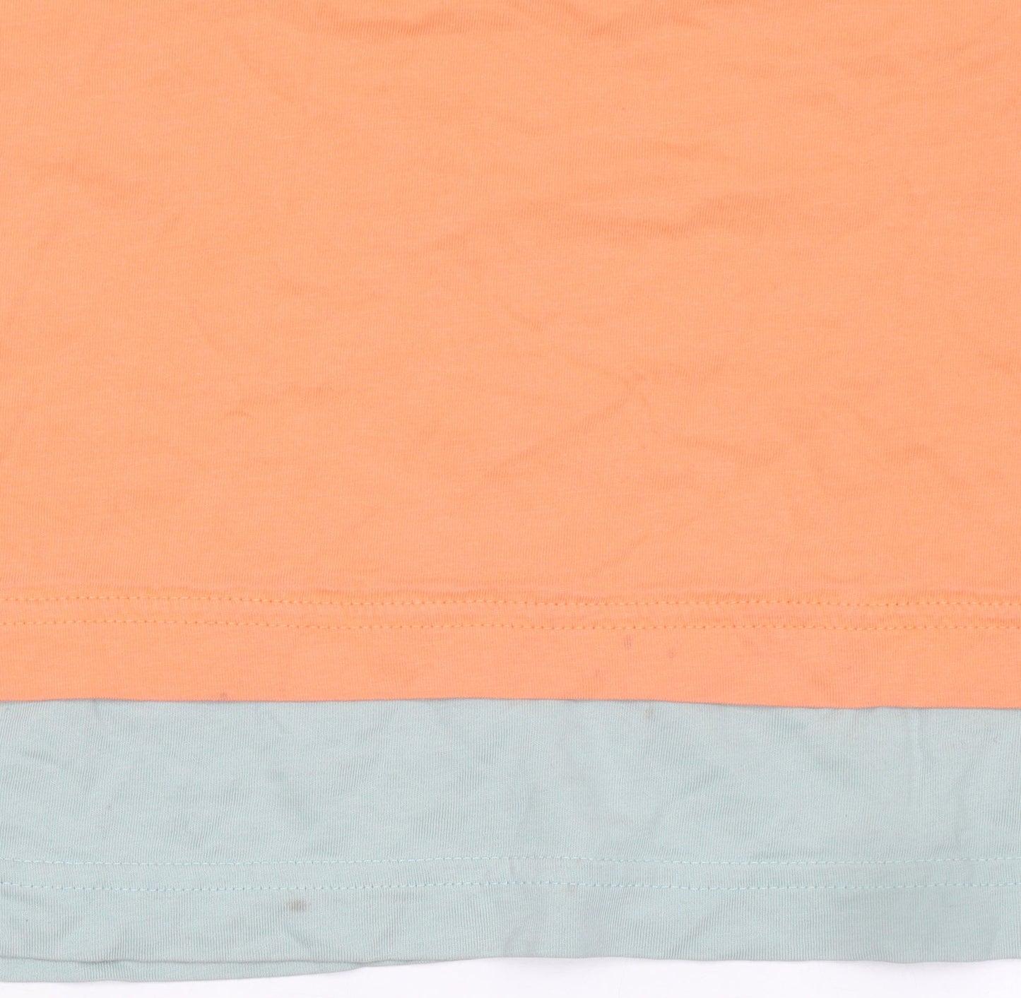 adidas Men's Orange Crew Neck Short Sleeve Cotton T-Shirt Size L