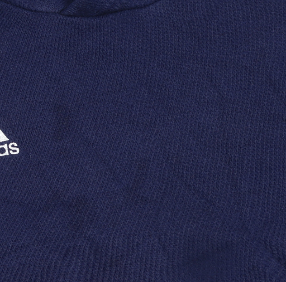 Adidas Boys Blue Pullover Hoodie 9-10 Years Regular Fit Fleece Sweatshirt
