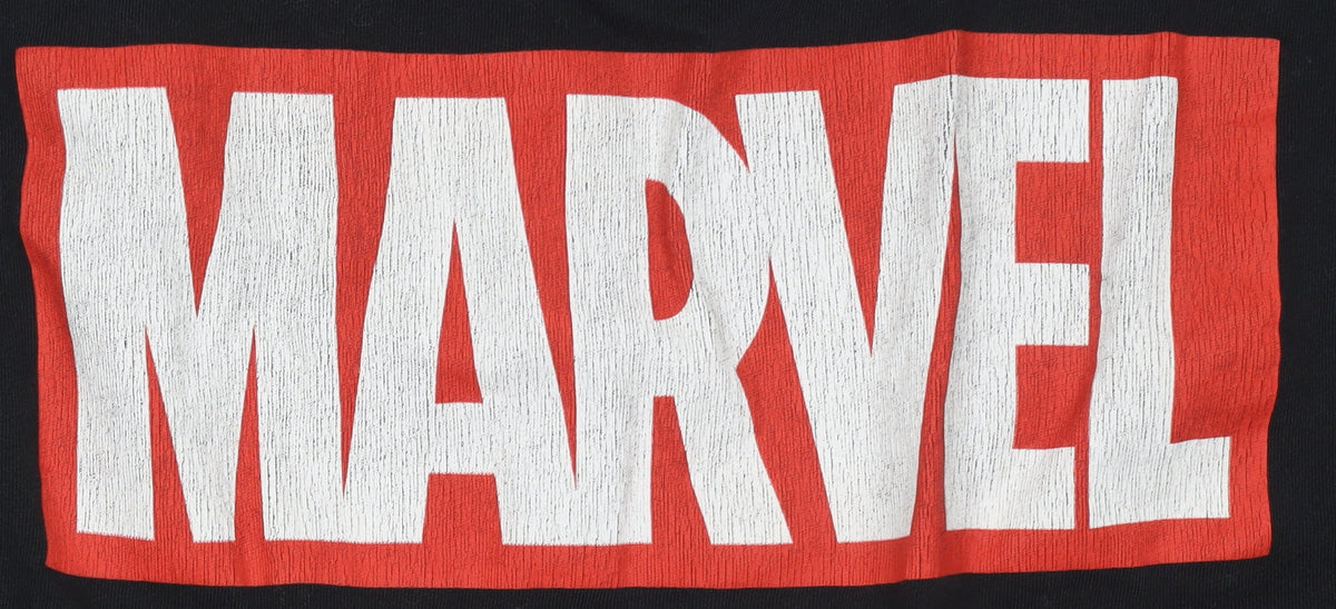 Marvel Men’s Black Avengers Logo Graphic T-Shirt M Regular Fit
