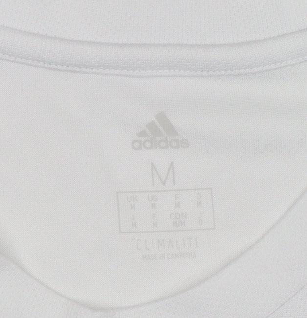Adidas Men's White Climalite CESA Football Training T-Shirt Size M