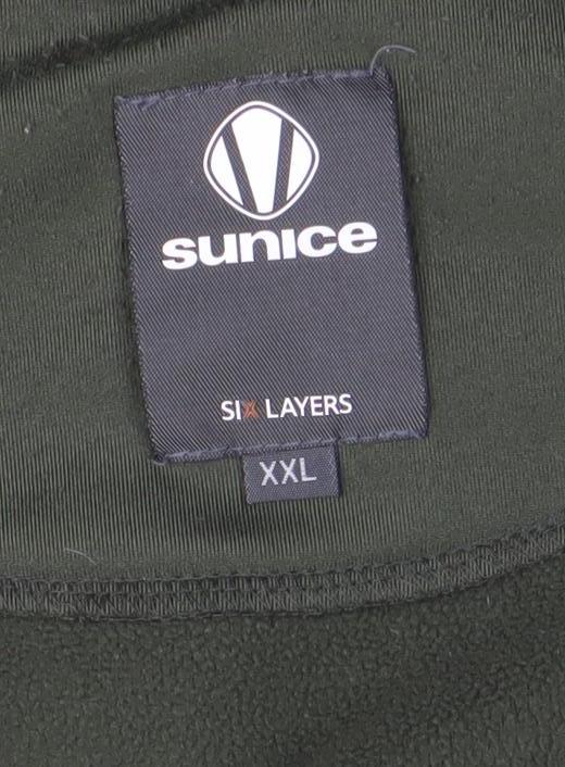 Sunuce Men's Green Full Zip Fleece Jacket 2XL