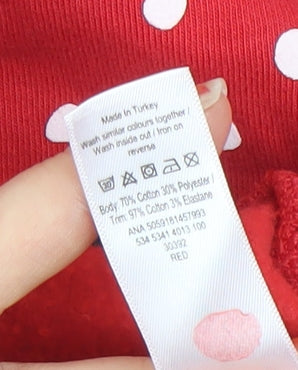 Disney at George Women Red Merry Christmas Sweatshirt UK 12-14