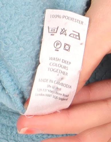 BHS Women Blue Size 18 Pullover Fleece Sweatshirt
