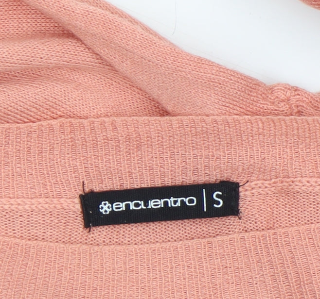 Encuentro Women’s Pink Knit Pullover Jumper Size S