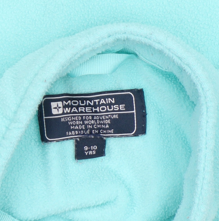 Mountain Warehouse Girls Blue Fleece Full Zip Jacket 9-10 Years Lightweight