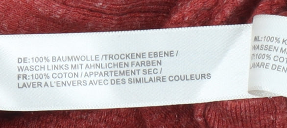 FatFace Women’s Red Cotton Crew Neck Jumper Size 8