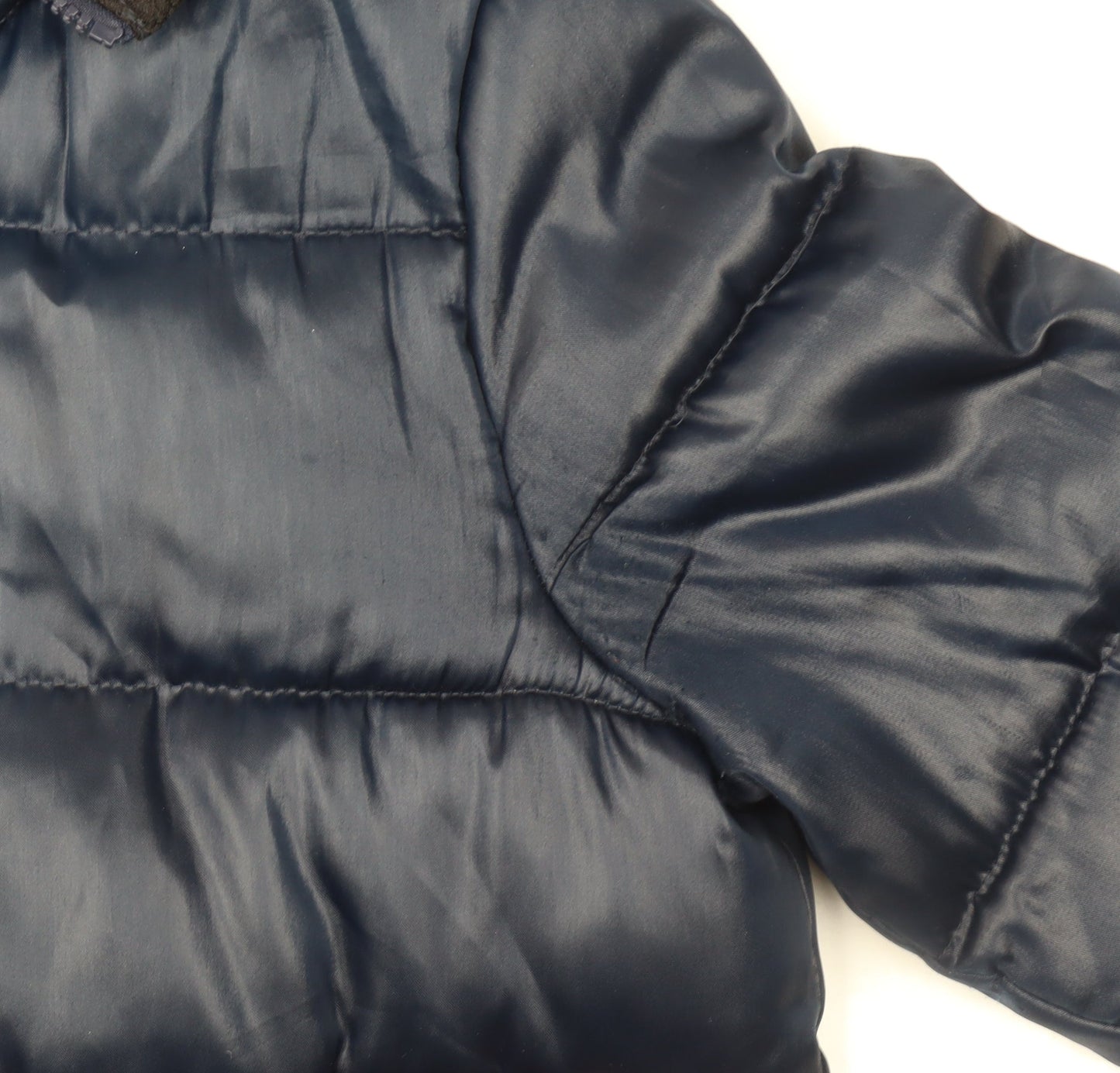 Next Women's Blue Hooded Puffer Jacket Size 8 Regular Fit