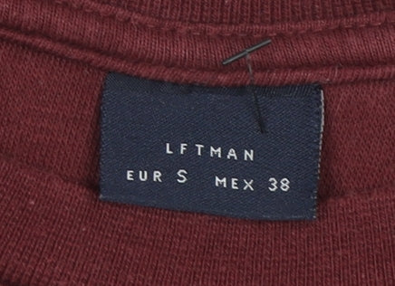 LFTMAN Men's Red London Graphic Crew Neck Sweatshirt Size S