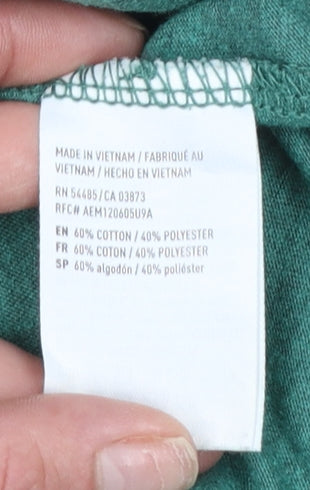 American Eagle Outfitters Men's Green USA Graphic T-Shirt XS