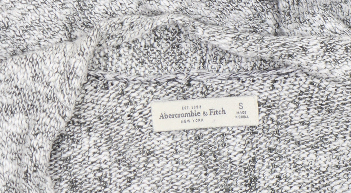 Abercrombie & Fitch Women’s Grey Knit Wrap Jumper Size S