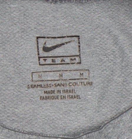 Nike Women’s Grey Seamless Dri-Fit Short Sleeve T-Shirt Size M