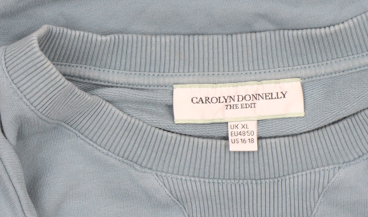Carolyn Donnelly The Edit Women Blue XL Bubble Hem Casual Dress