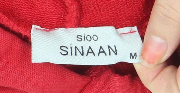 SINAN Red Michigan Wolverines Women's Pullover Hoodie M 100% Cotton