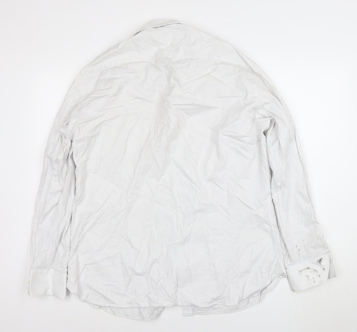 Ted Baker Endurance Men's White Long Sleeve Classic Button-Up Shirt Size 17