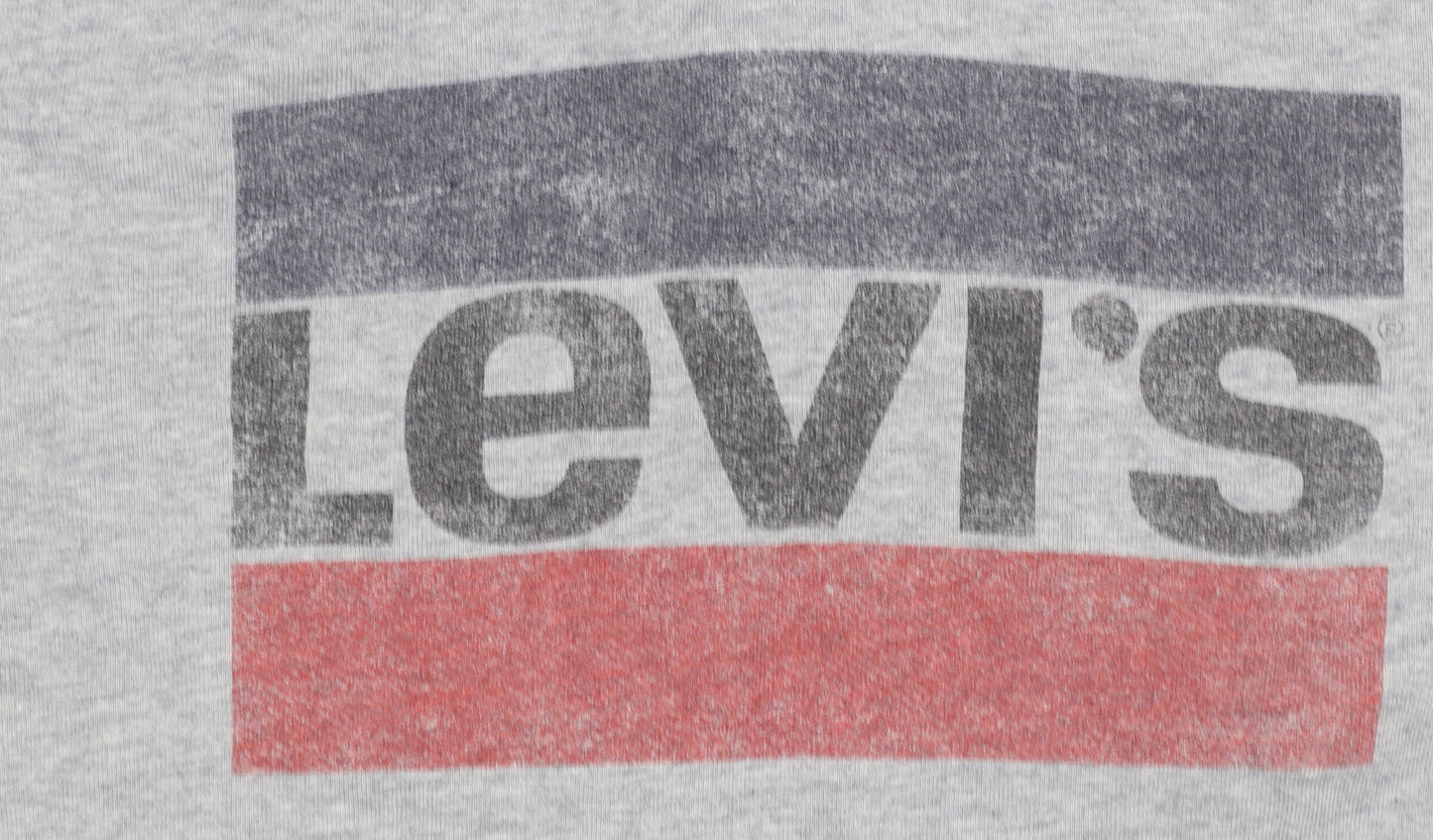 Levi's Mens Grey Pullover Hoodie M Logo Graphic Print Cotton