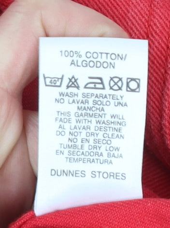 St Bernard Women's Red Cotton Basic Denim Jacket Size 10