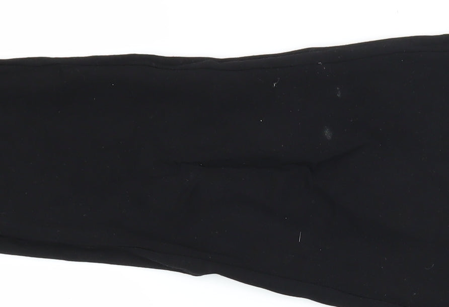 Vero Moda Womens Black S Tapered Viscose Blend Trousers