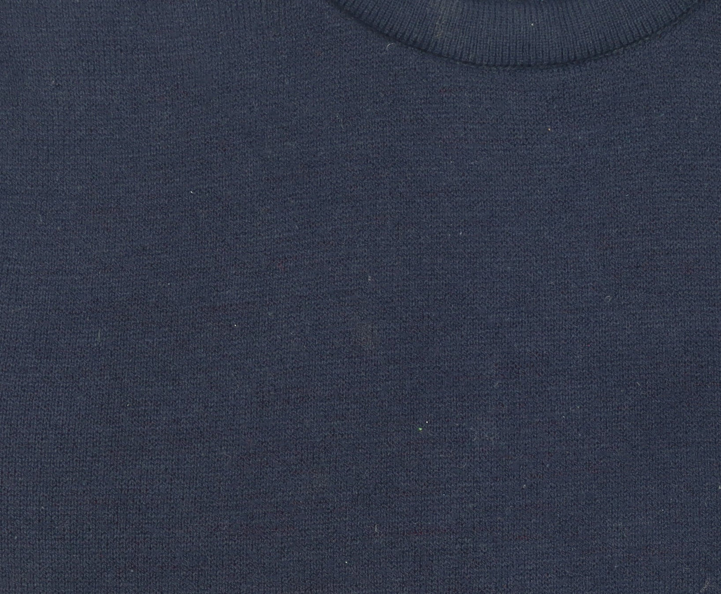 Boohoo Men’s Blue Christmas Peek-a-Boo Jumper Medium Crew Neck