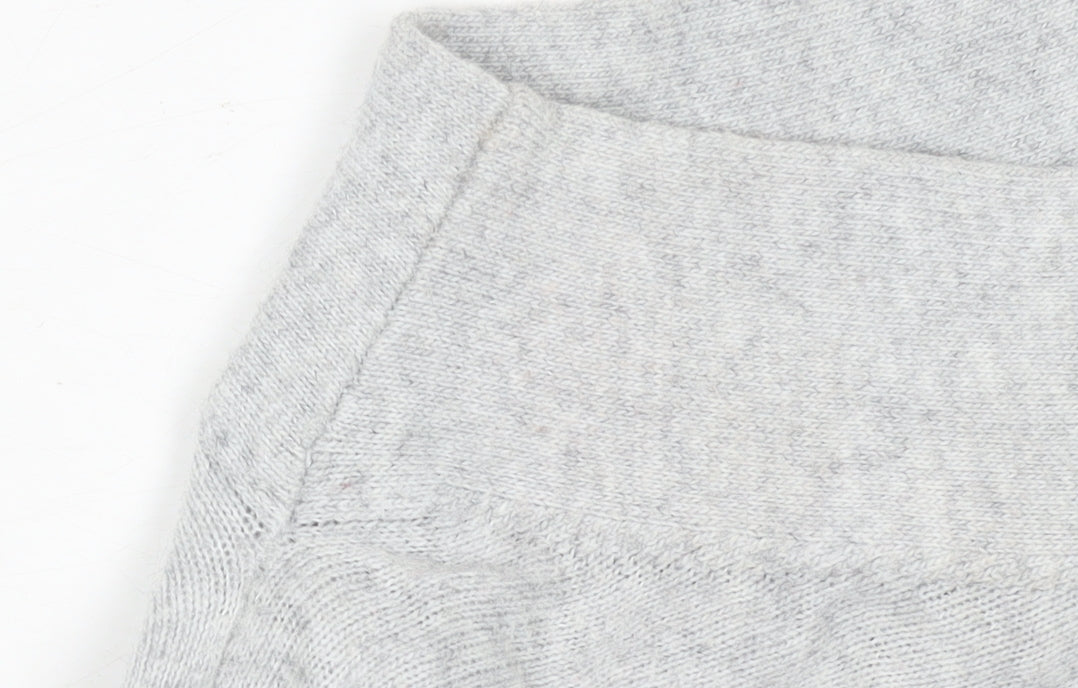 Mint Velvet Women's Grey Mock Neck Long Sleeve Jumper Size S