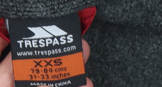 Trespass Men's Grey Softshell Fleece Full Zip Jacket XXS