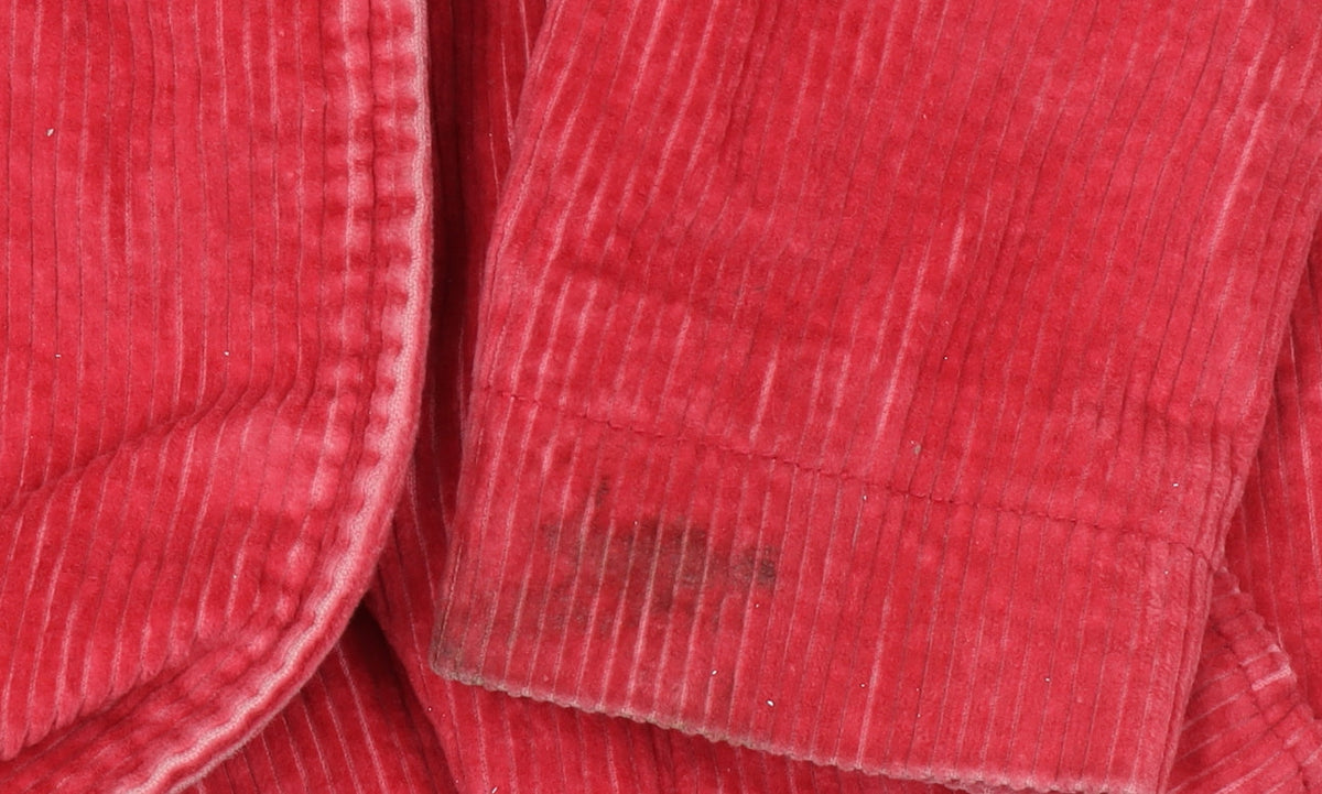 Mini Boden Girls Red Corduroy Button Coat 3-4 Years Lined Mid-Length