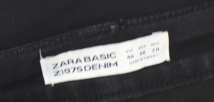 Zara Basic Women's Black Skinny Denim Jeans Size 10