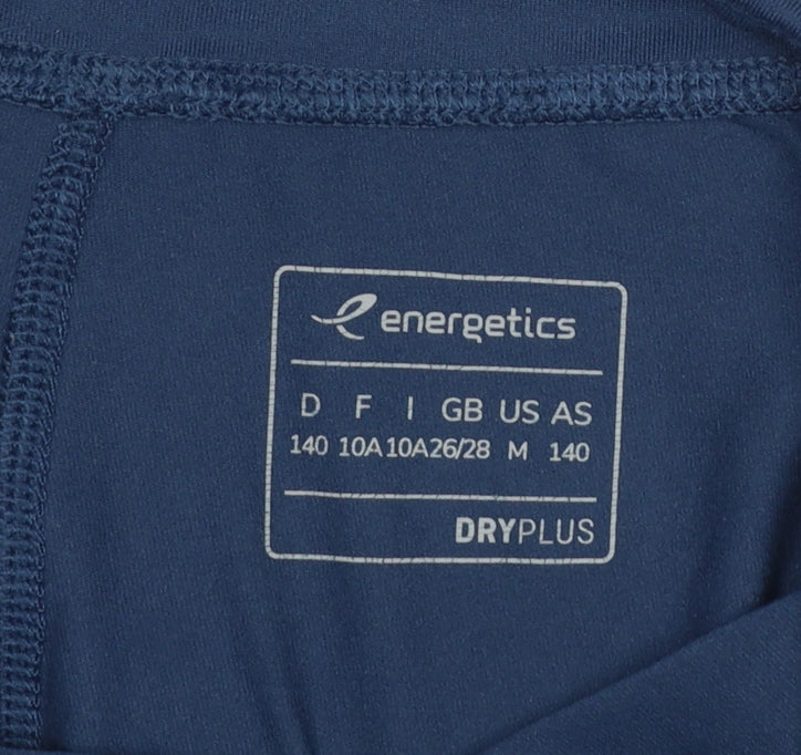 Energetics Girls Blue Sports Leggings 10 Years Ankle Length Polka Dot Stretch