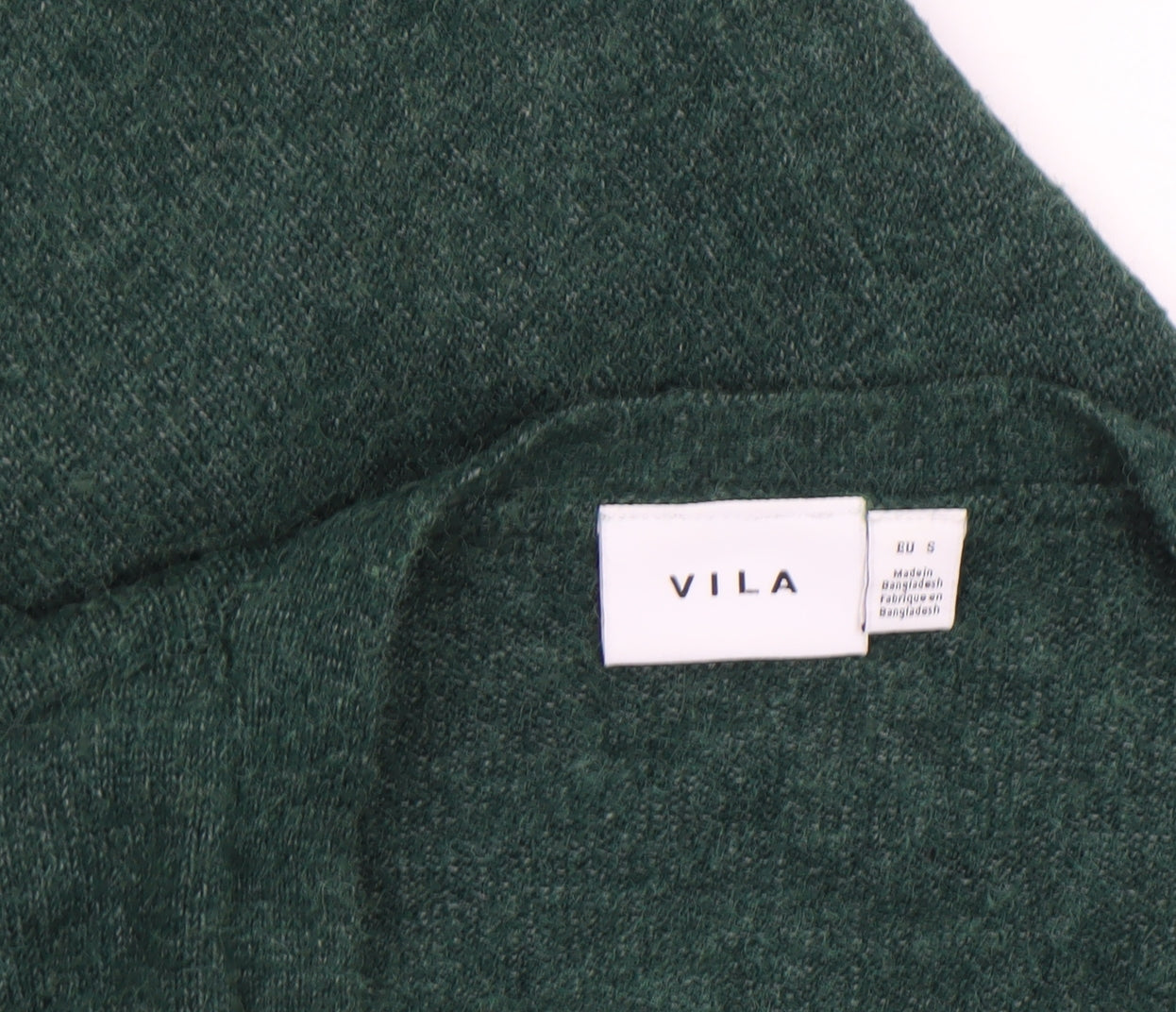 Vila Womens Green Long Sleeve Open Knit Cardigan Size 8