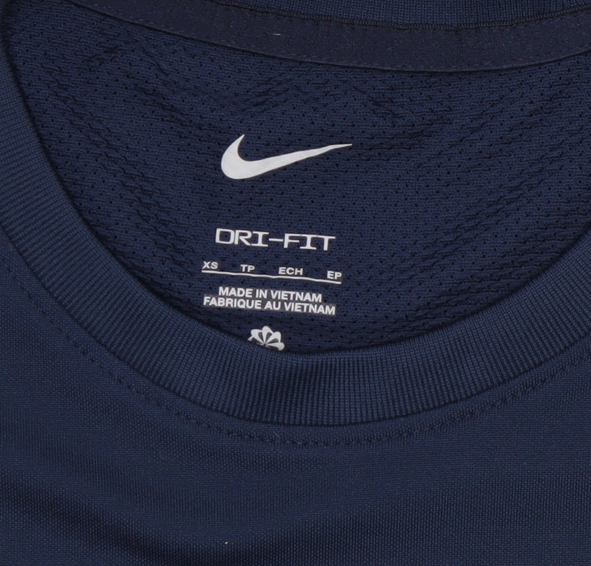 Nike Womens Blue Dri-Fit XS Slim Fit Short Sleeve Active T-Shirt