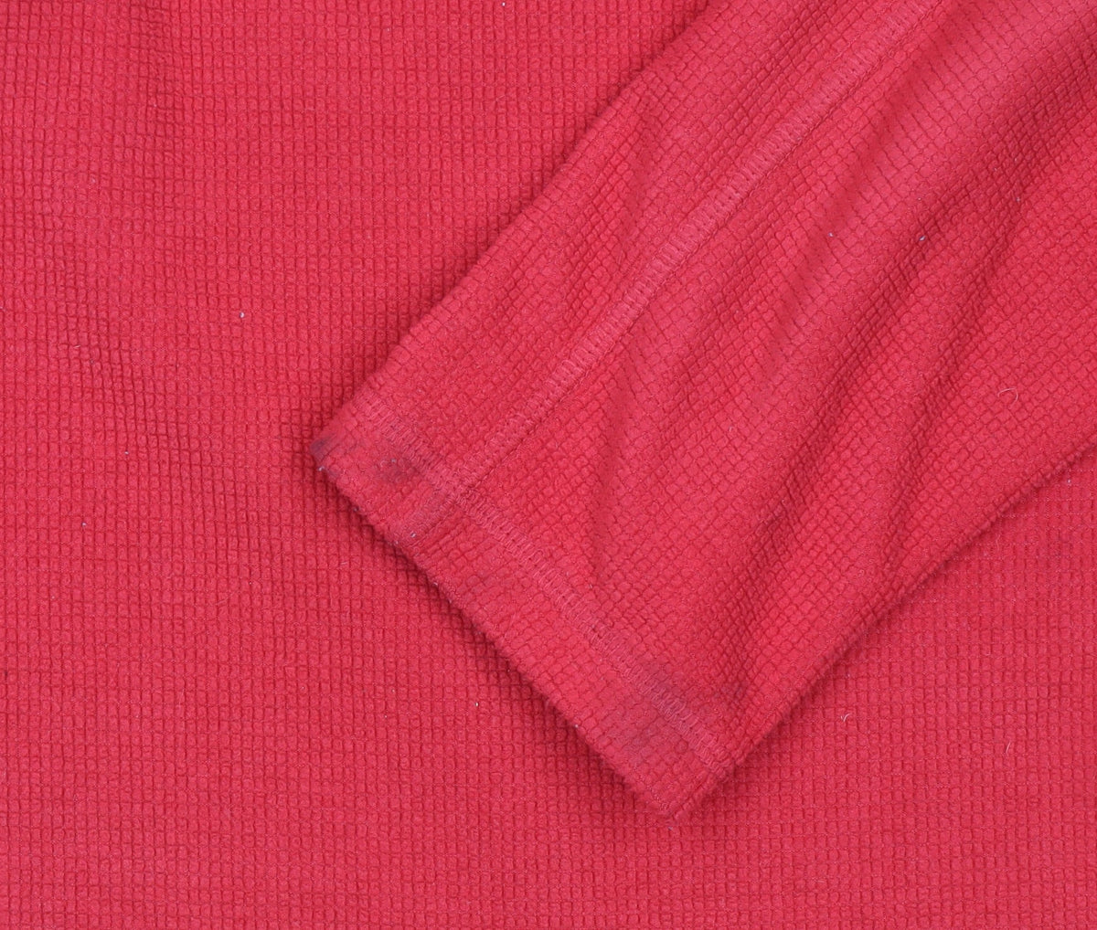 Topman Men’s Red 1/4 Zip Fleece Pullover Sweatshirt Size M
