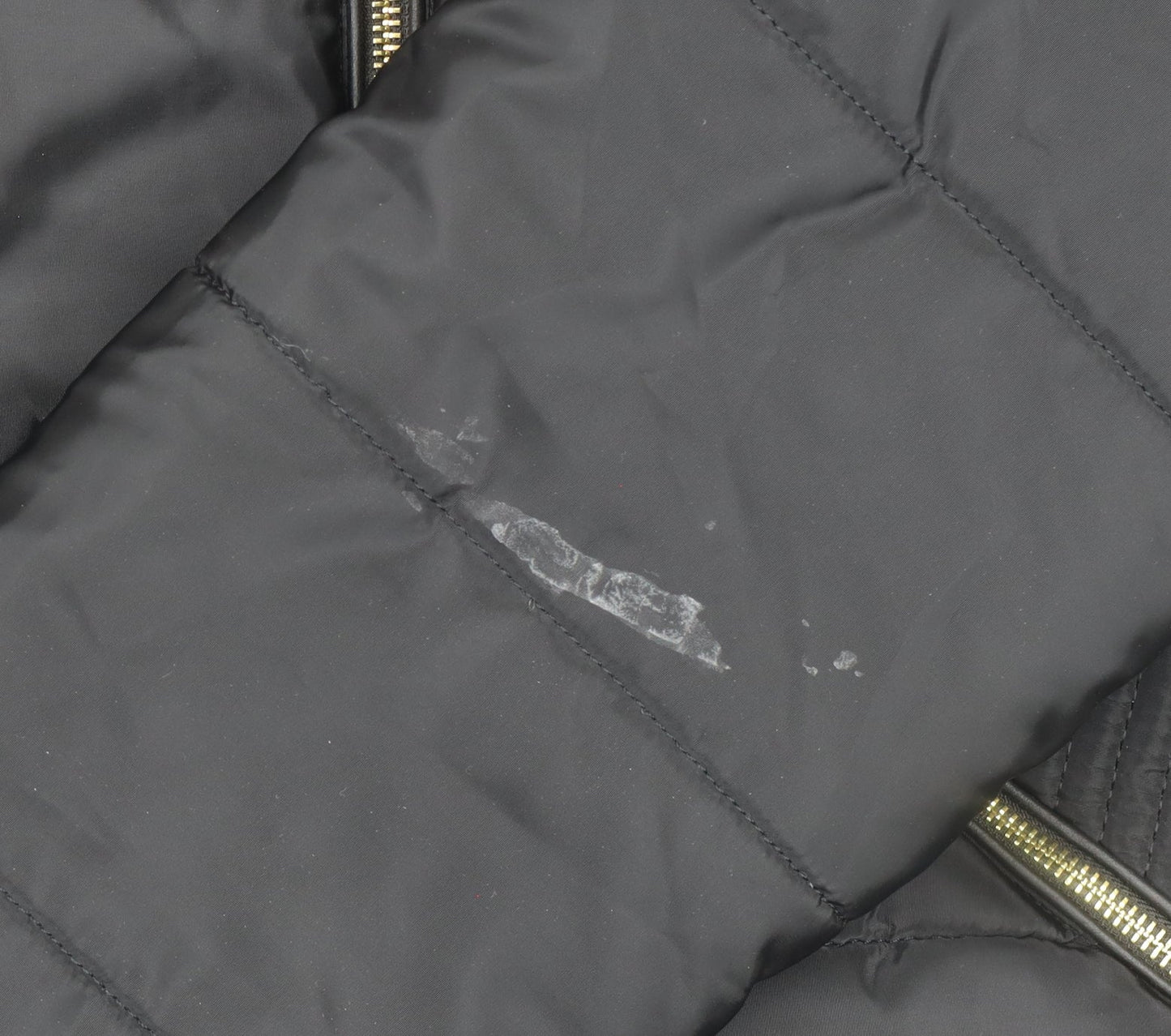 Rising Women's Black Puffer Jacket Size S Lightweight Quilted Zip Coat
